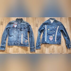 RARE! Tommy Hilfiger WILD CHILD Hippie Jacket Women M Skull Embellished CANADA